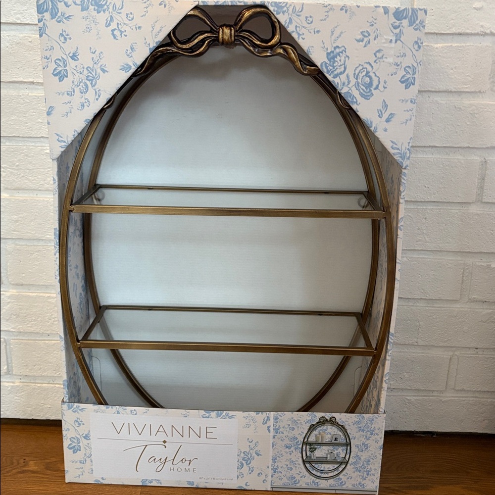 Vivianne Taylor Home Wall Shelf with Bow